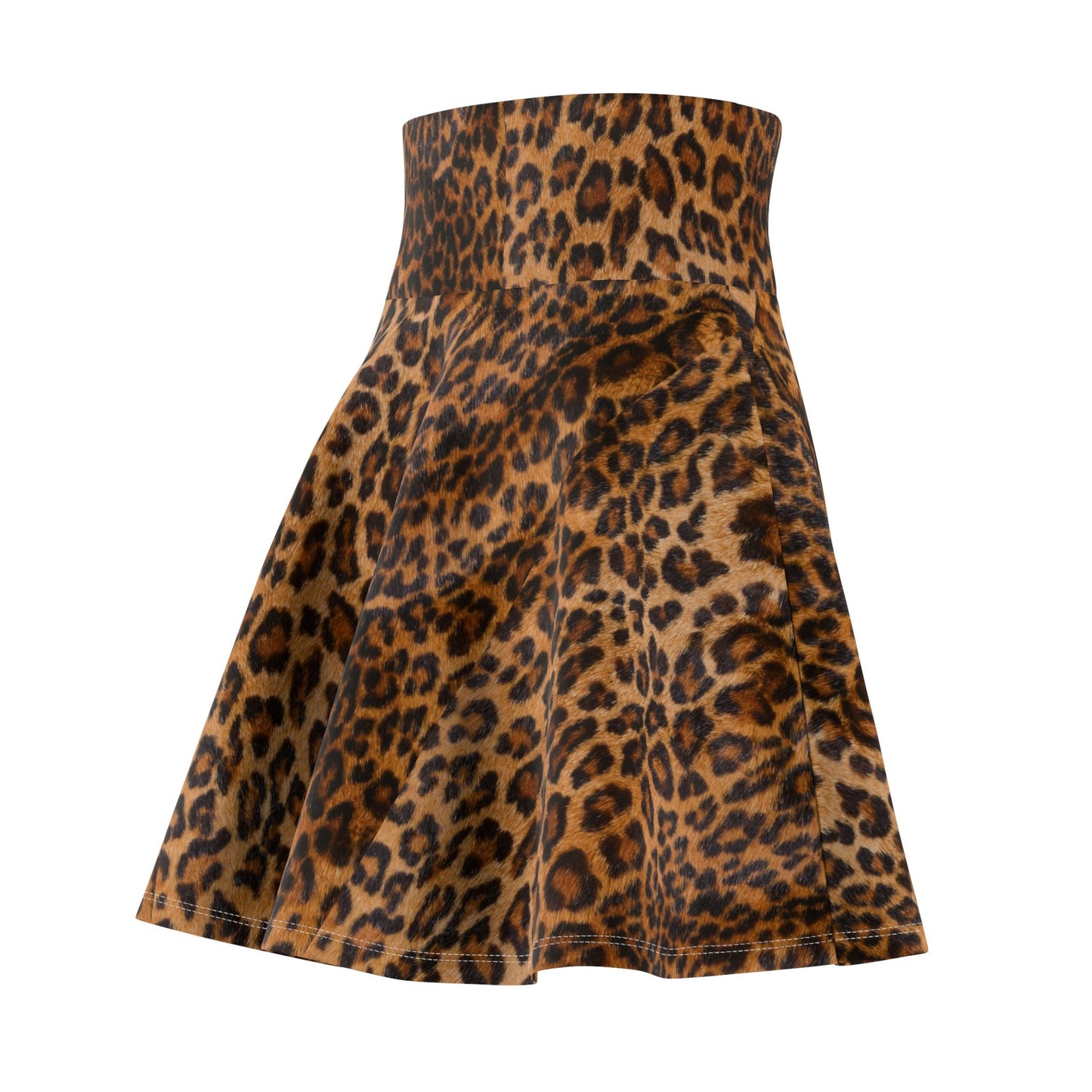 Women's Leopard Print Skater Skirt
