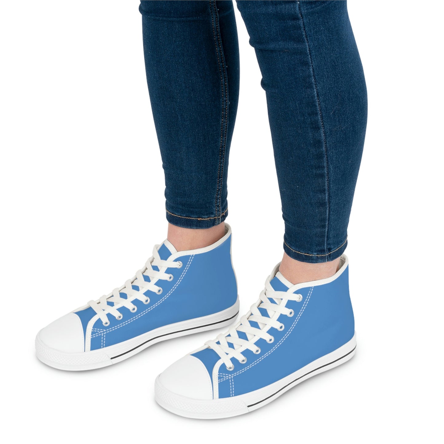 Women's Blue High Top Sneakers
