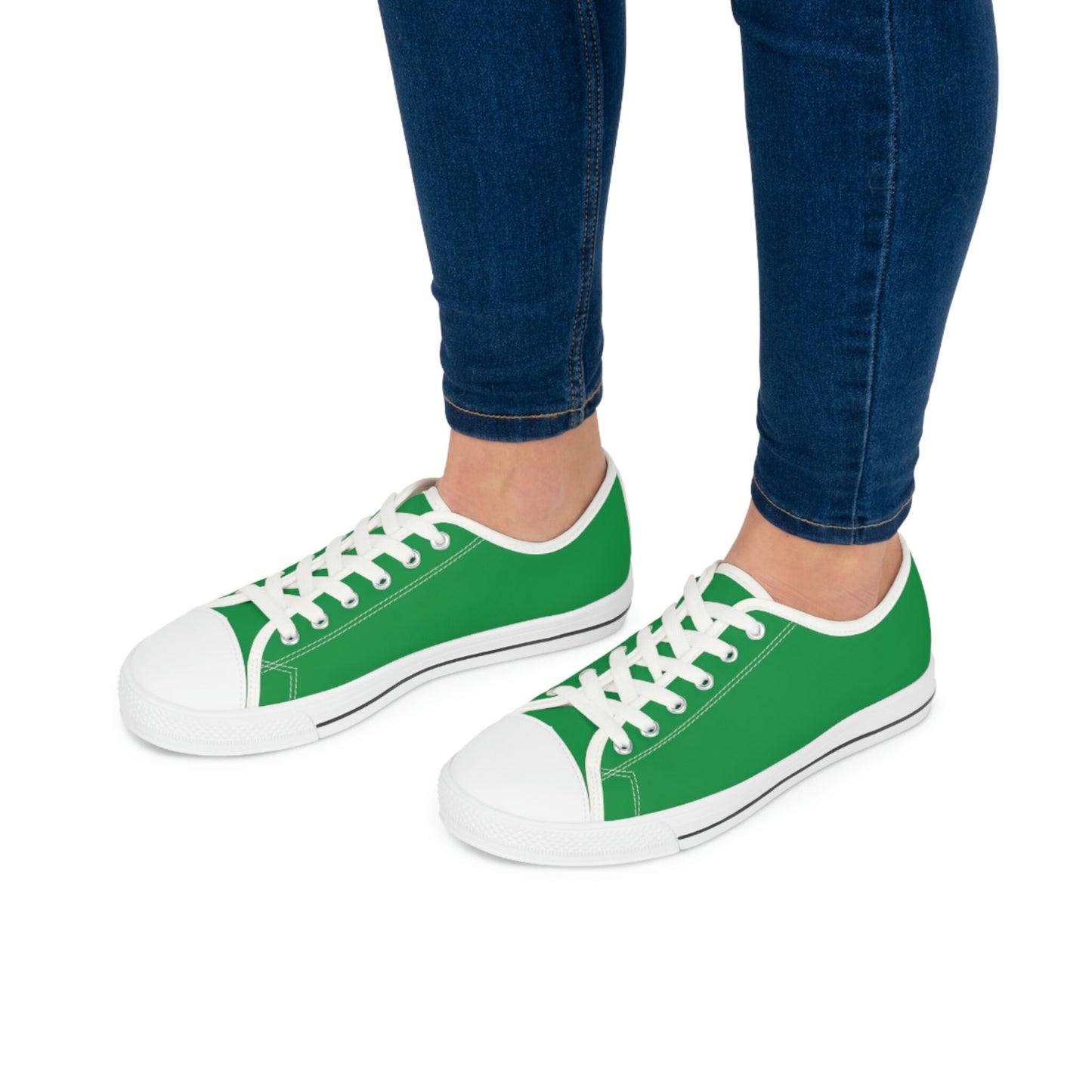 Women's Low Top Green Sneakers