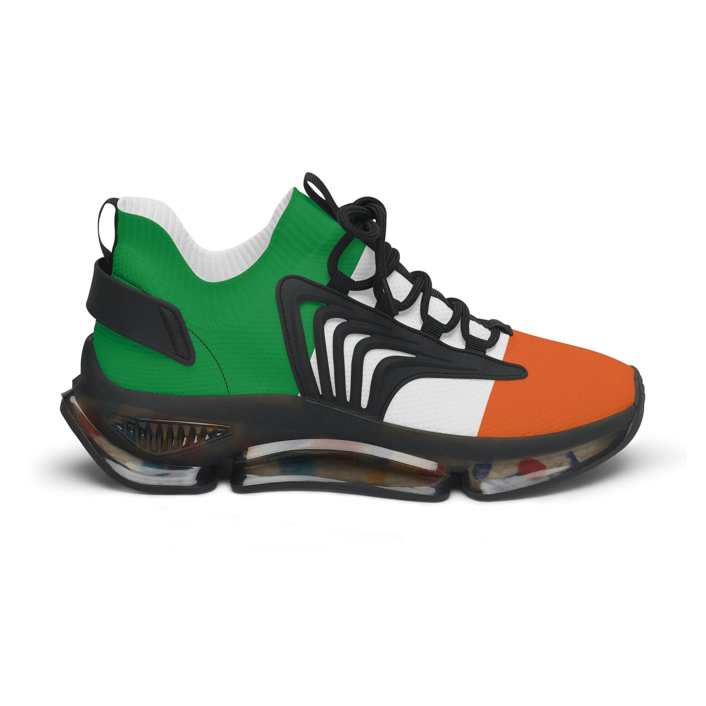Green Sneakers Women's Green White and Orange Sneakers