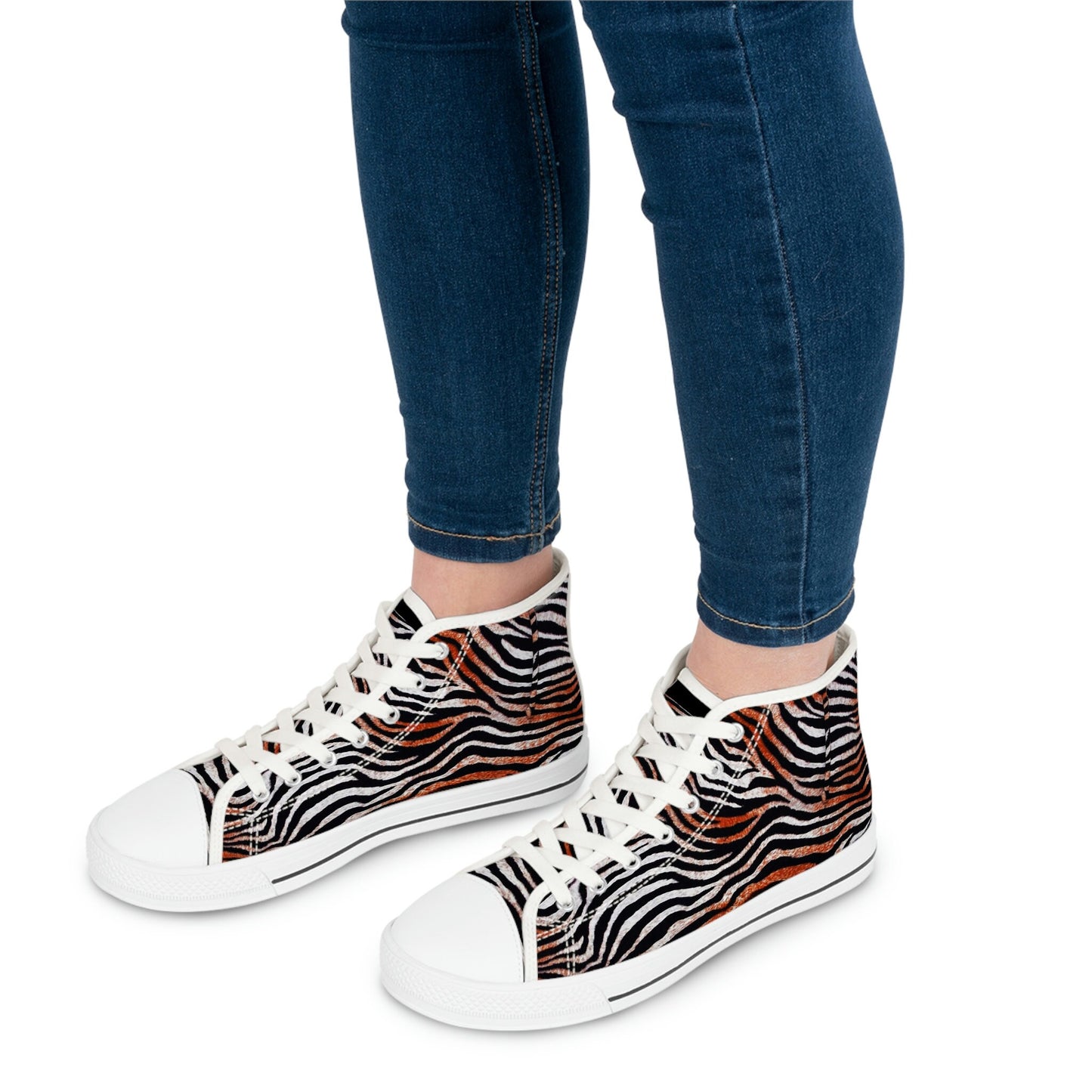 Women's High Top Cheetah print Sneakers