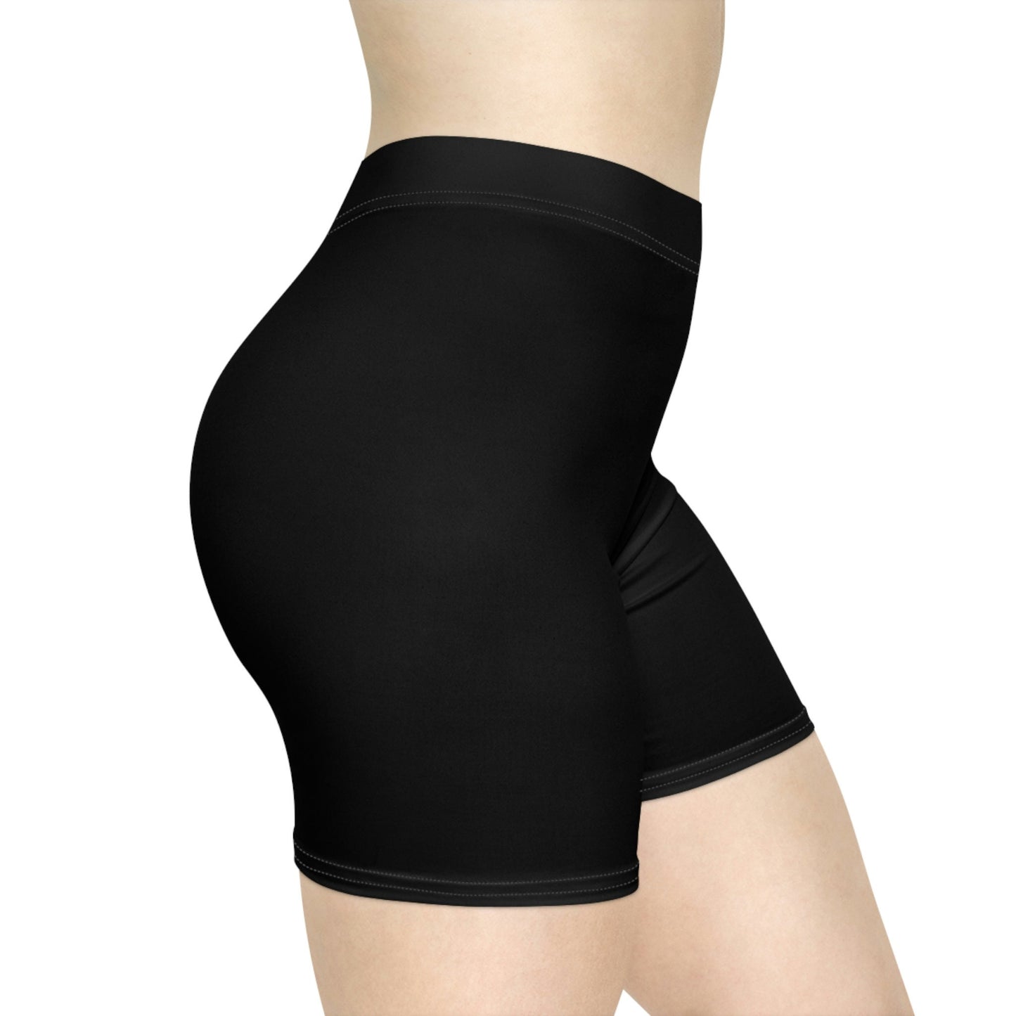 Womens Black Biker Shorts