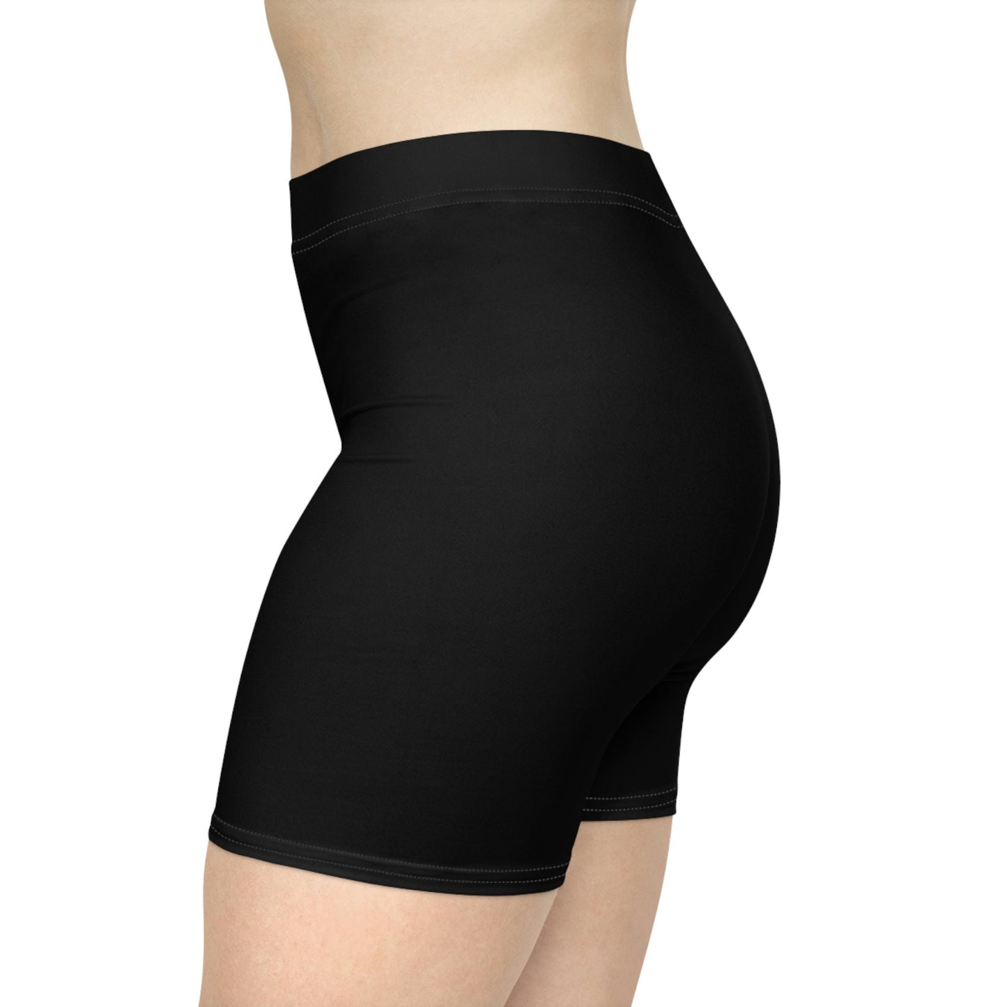 Womens Black Biker Shorts
