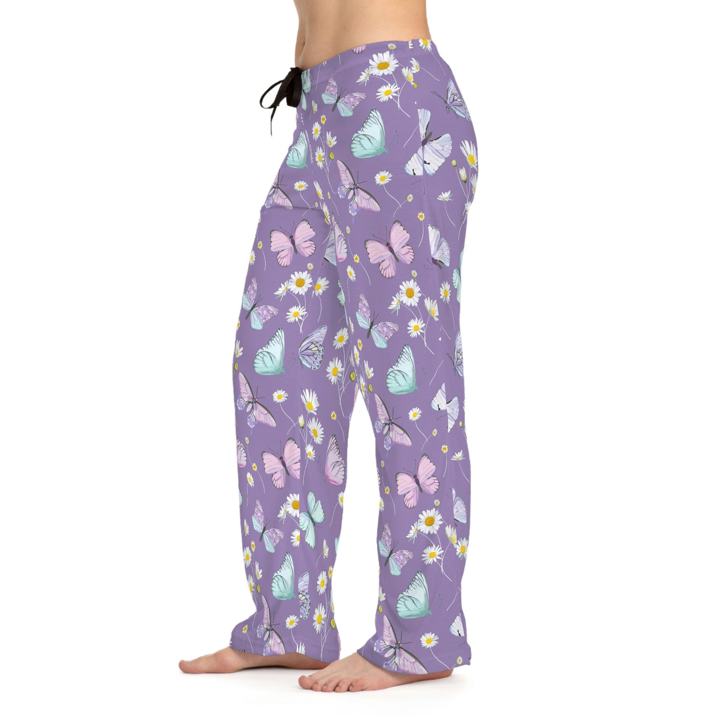 Women's Purple Pajama Pants (AOP)