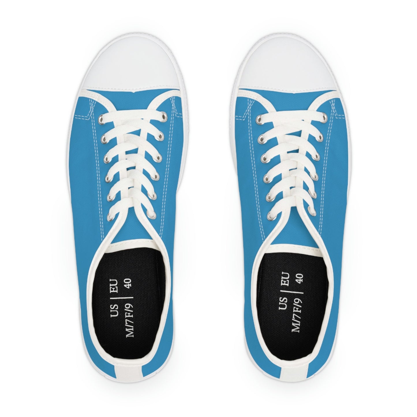 Women's Low Top Light Blue Sneakers