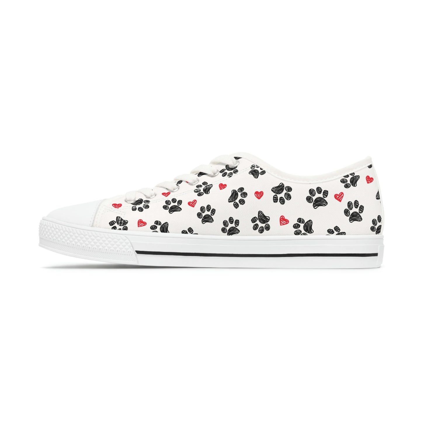 Women's Low Top White Sneakers