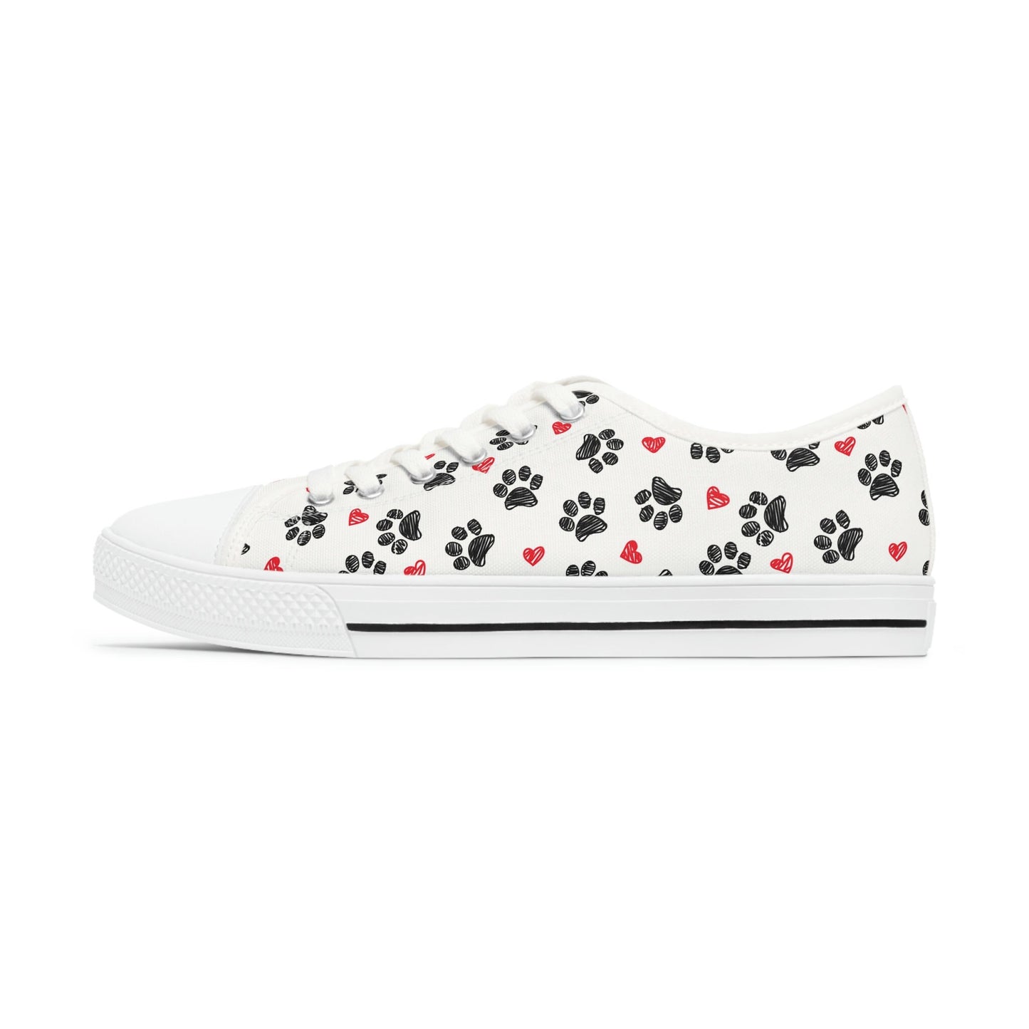 Women's Low Top White Sneakers