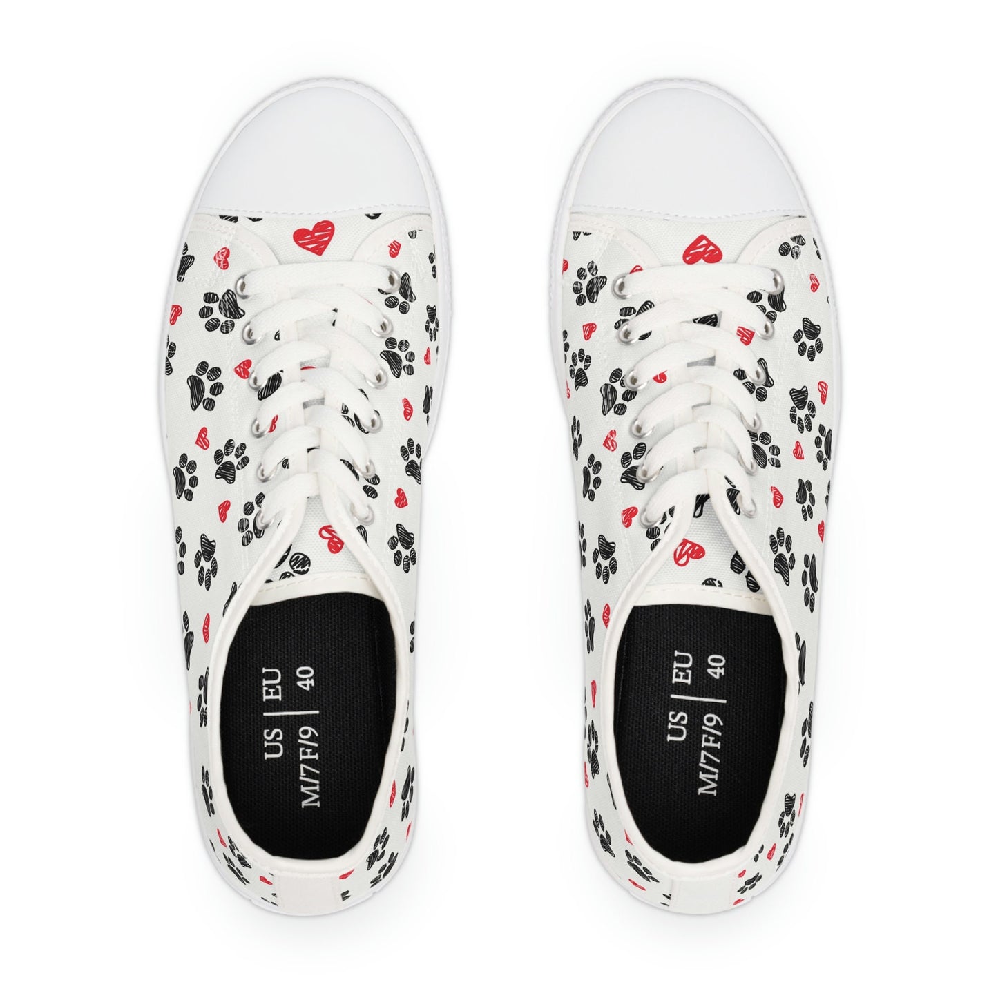Women's Low Top White Sneakers