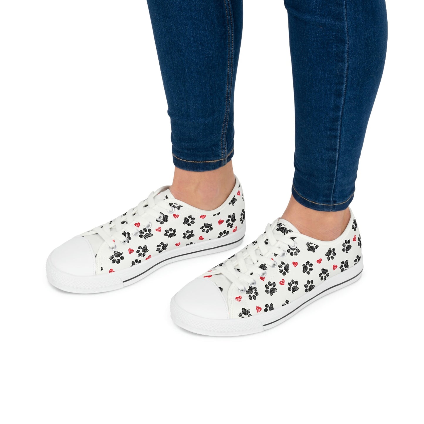 Women's Low Top White Sneakers