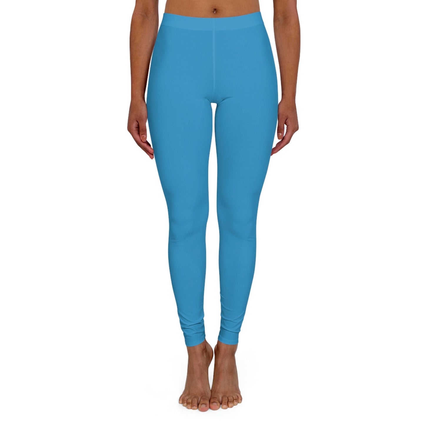 Women's Blue Spandex Leggings