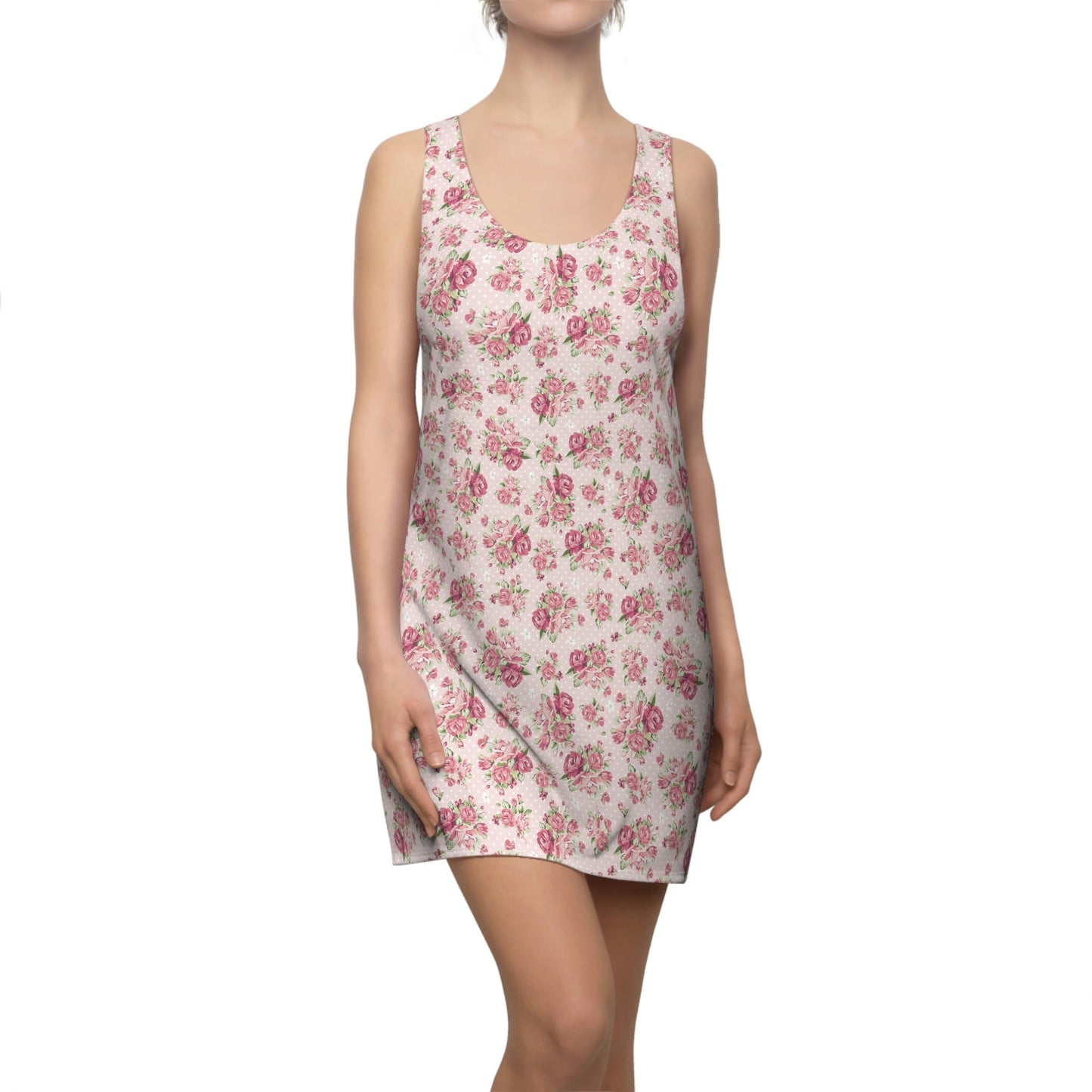 Women's Floral Pink Dress