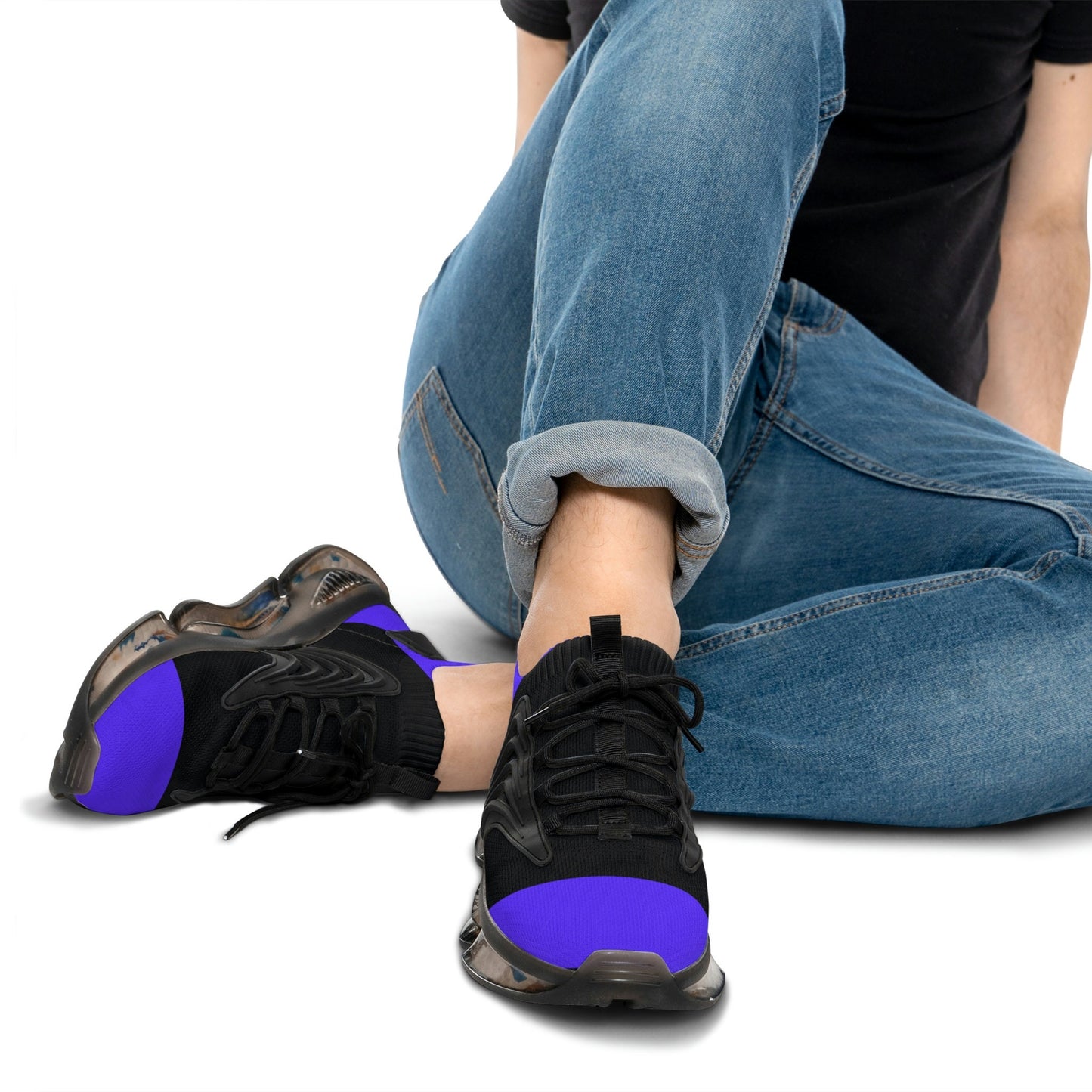Men's Mesh Purple Sneakers