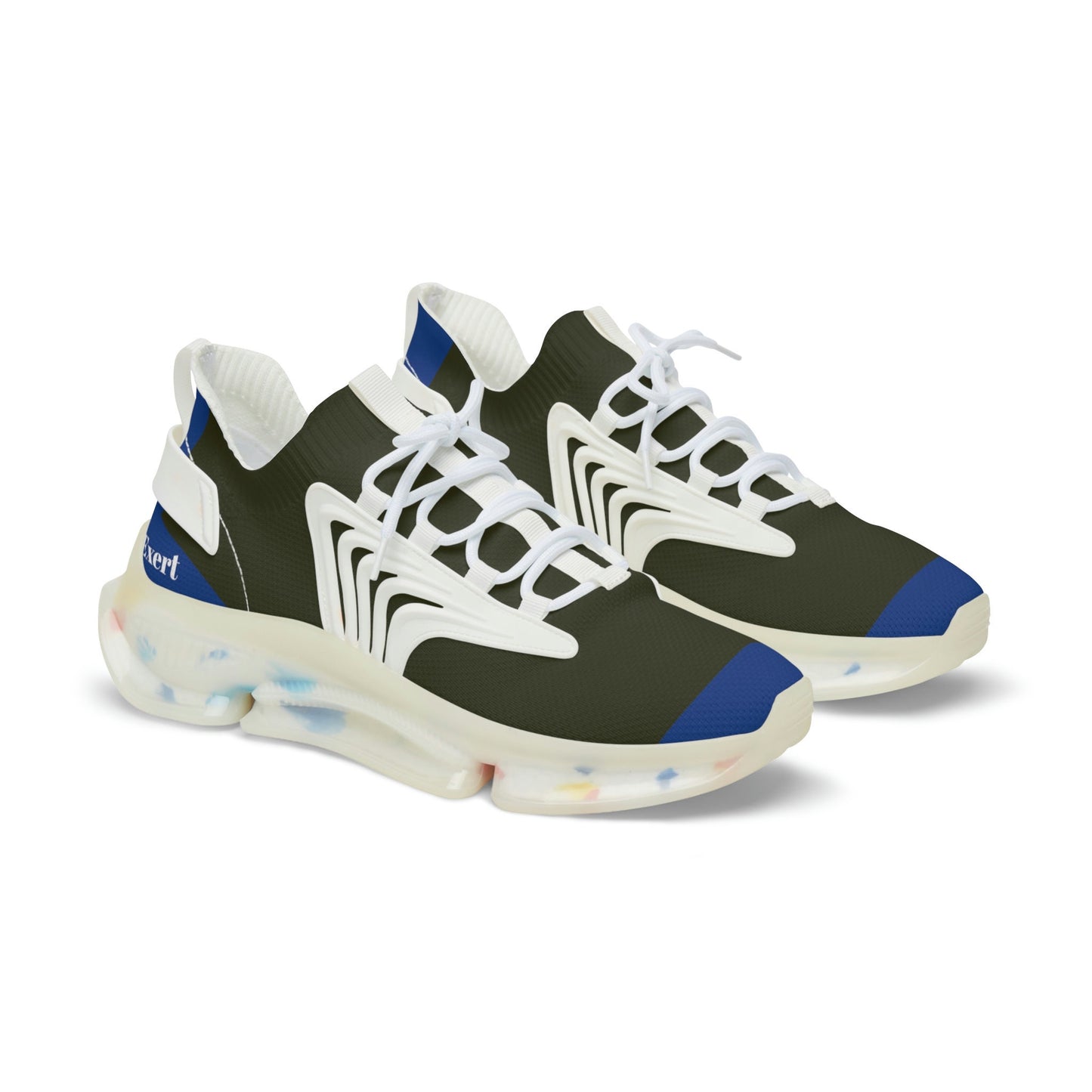 Men's Mesh Blue and Green Sneakers