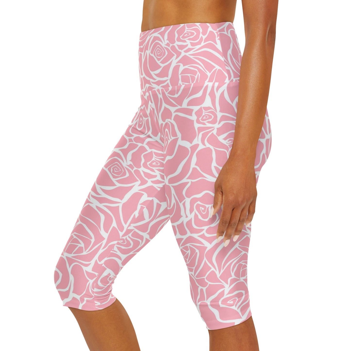 Pink Capri Yoga Leggings