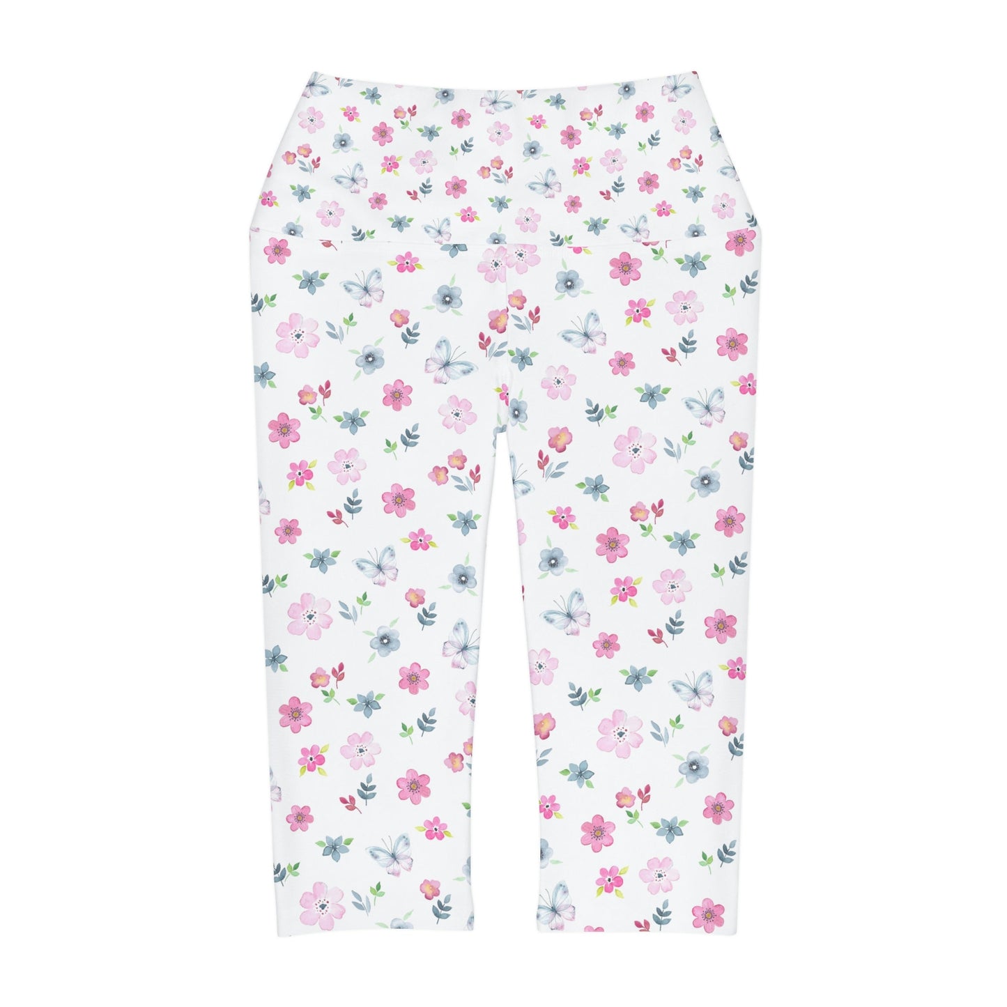 Floral Yoga Capri Leggings