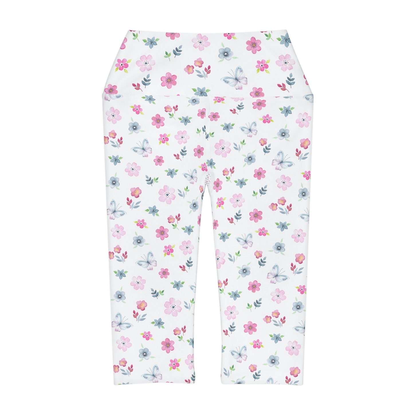 Floral Yoga Capri Leggings
