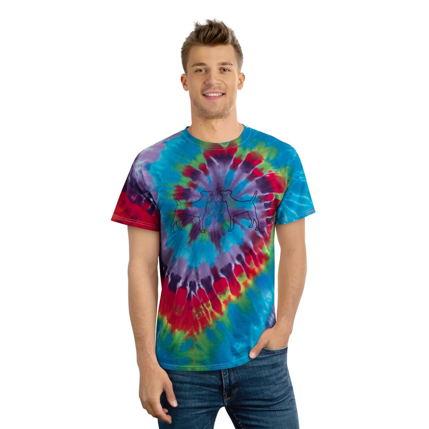 Black Dog Tie-Dye Tee, Spiral