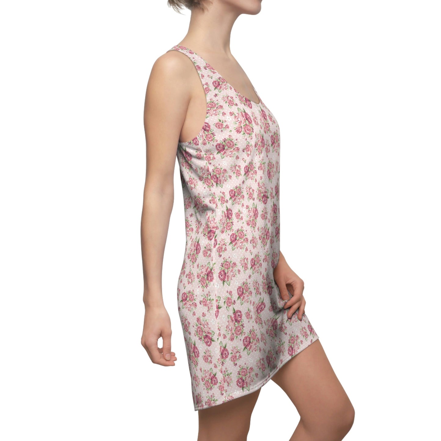 Women's Floral Pink Dress