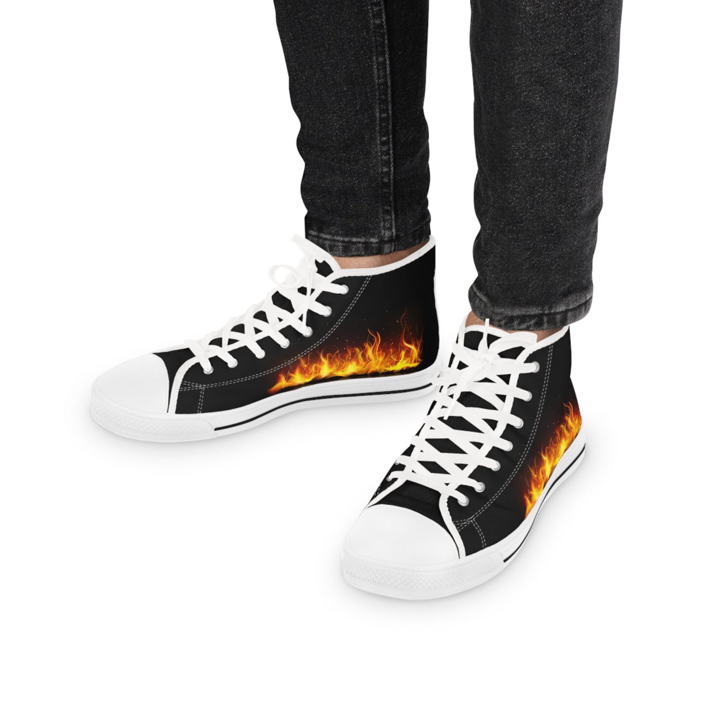 Men's Black High Top Sneakers