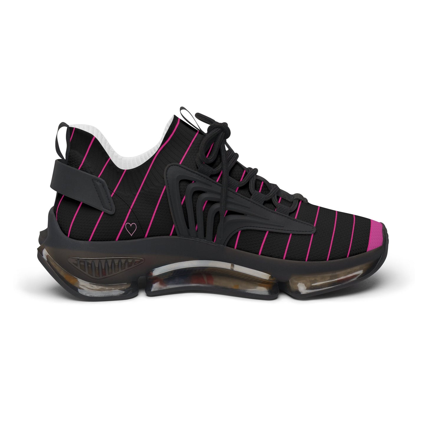 Ladies Pink SneakersWomen's Mesh Pink and Black Sneakers