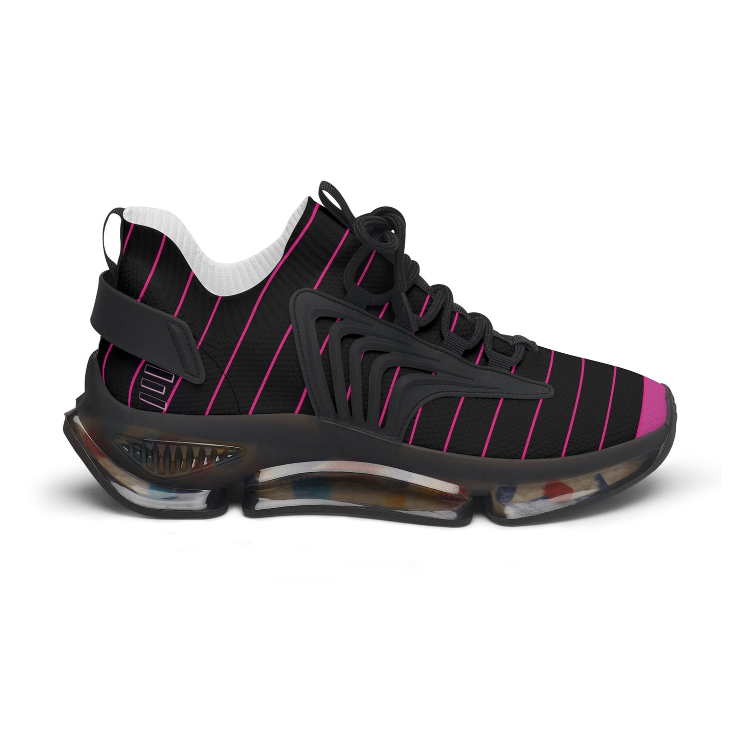 Ladies Pink SneakersWomen's Mesh Pink and Black Sneakers