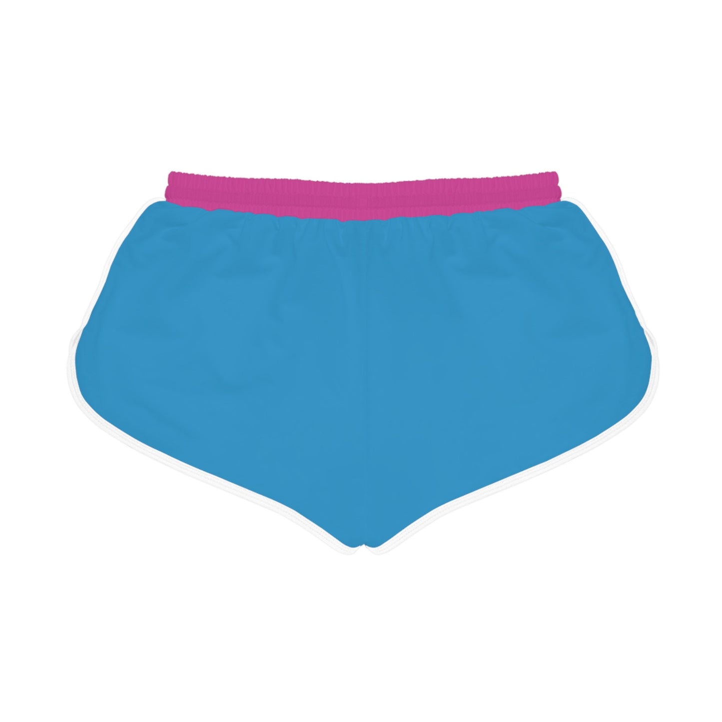 Women's Blue Shorts Relaxed Fit No pockets
