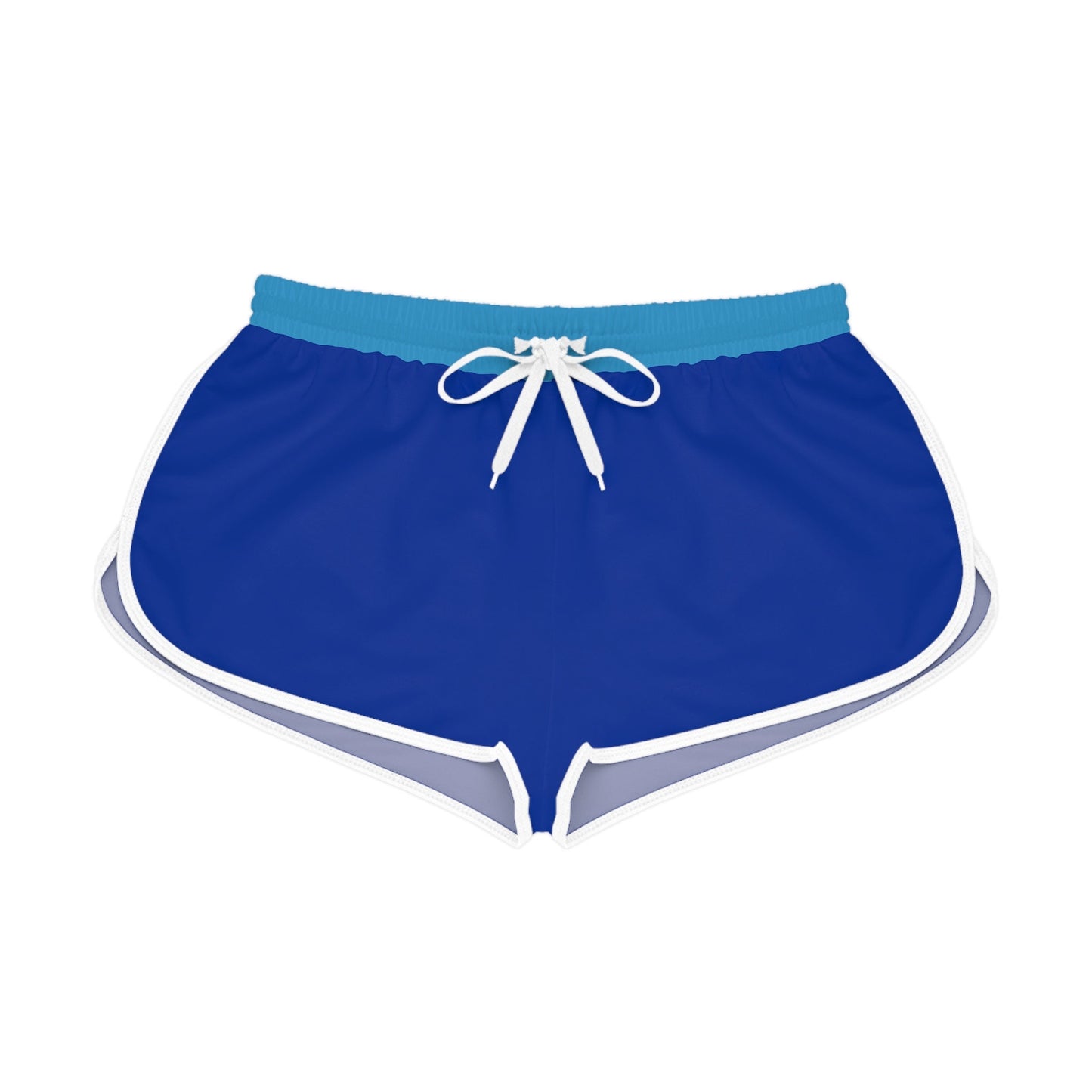 Women's Blue Shorts Relaxed Fit No pockets