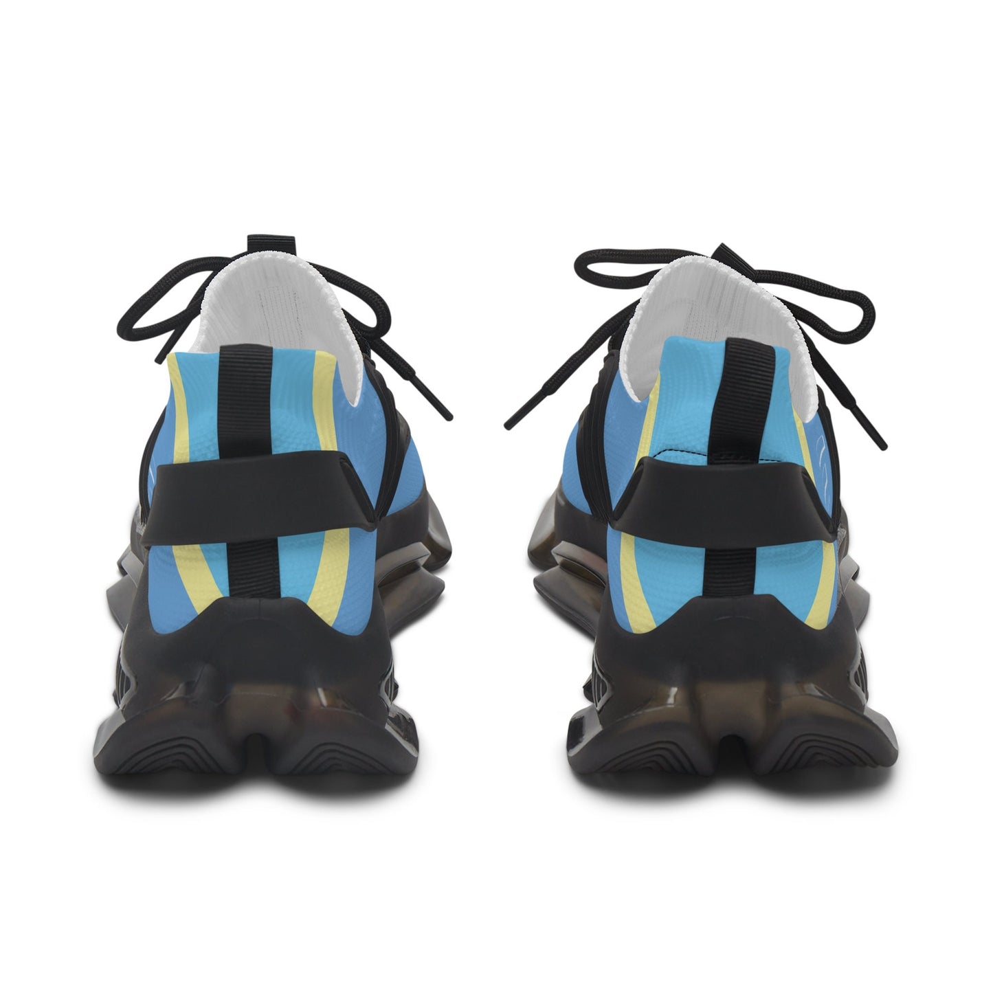 Ladies Blue SneakersWomen's Blue and Yellow Sneakers