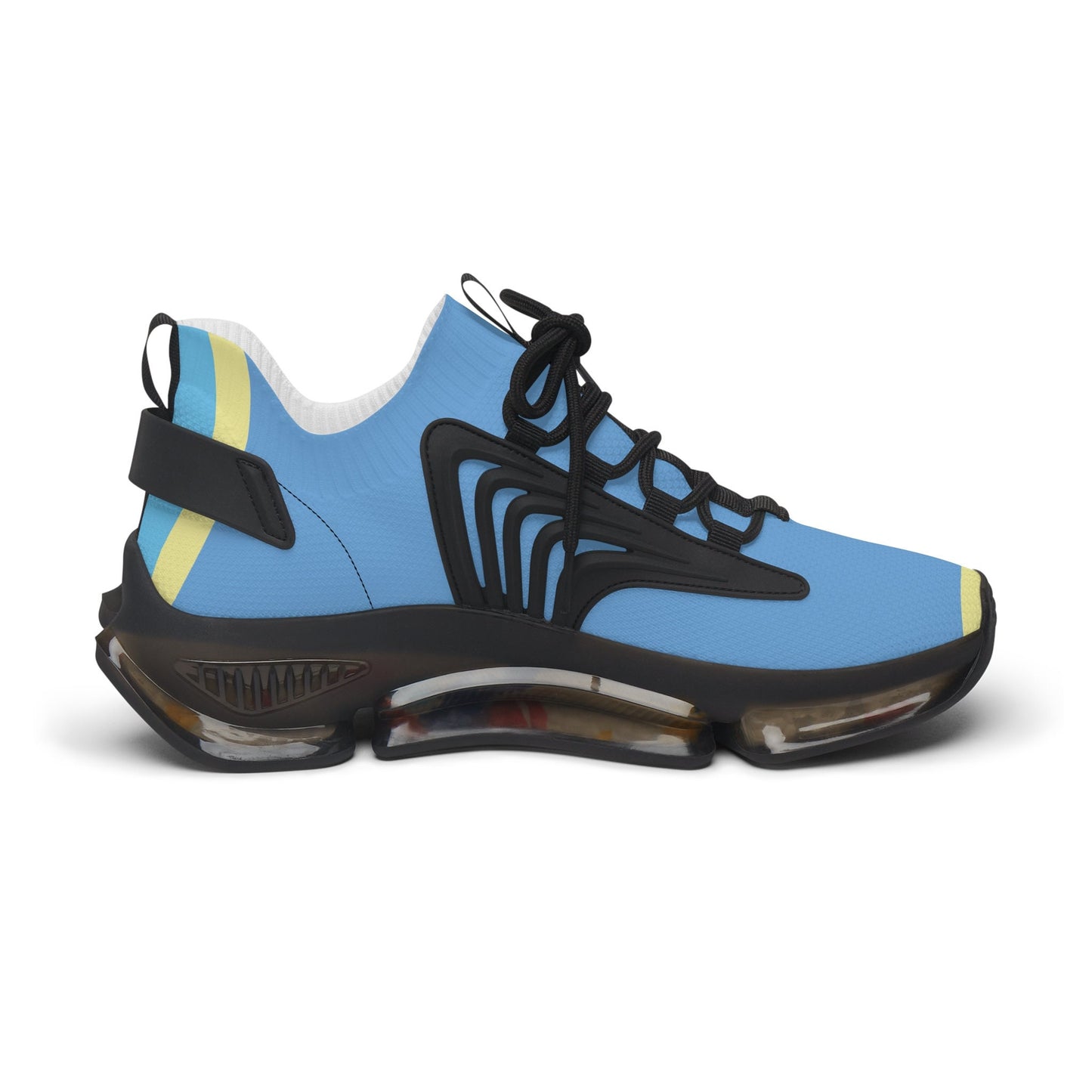 Ladies Blue SneakersWomen's Blue and Yellow Sneakers