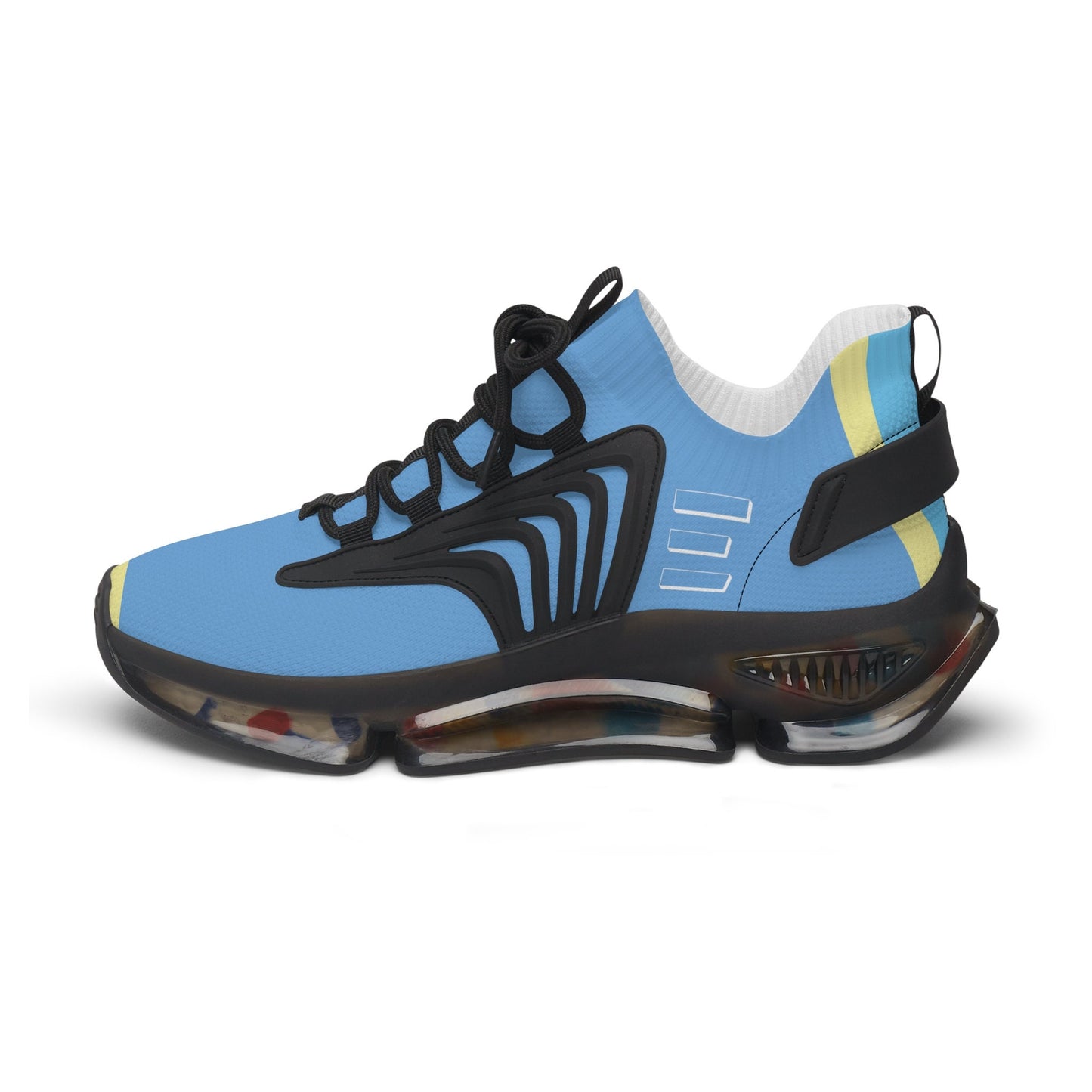 Ladies Blue SneakersWomen's Blue and Yellow Sneakers