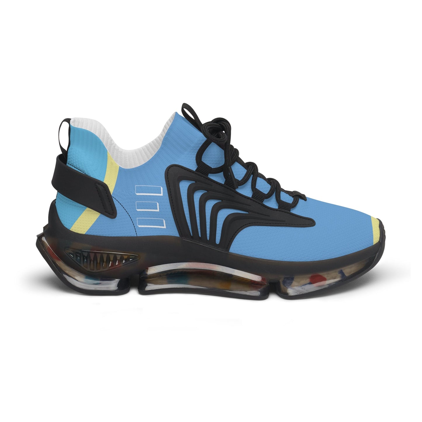 Ladies Blue SneakersWomen's Blue and Yellow Sneakers