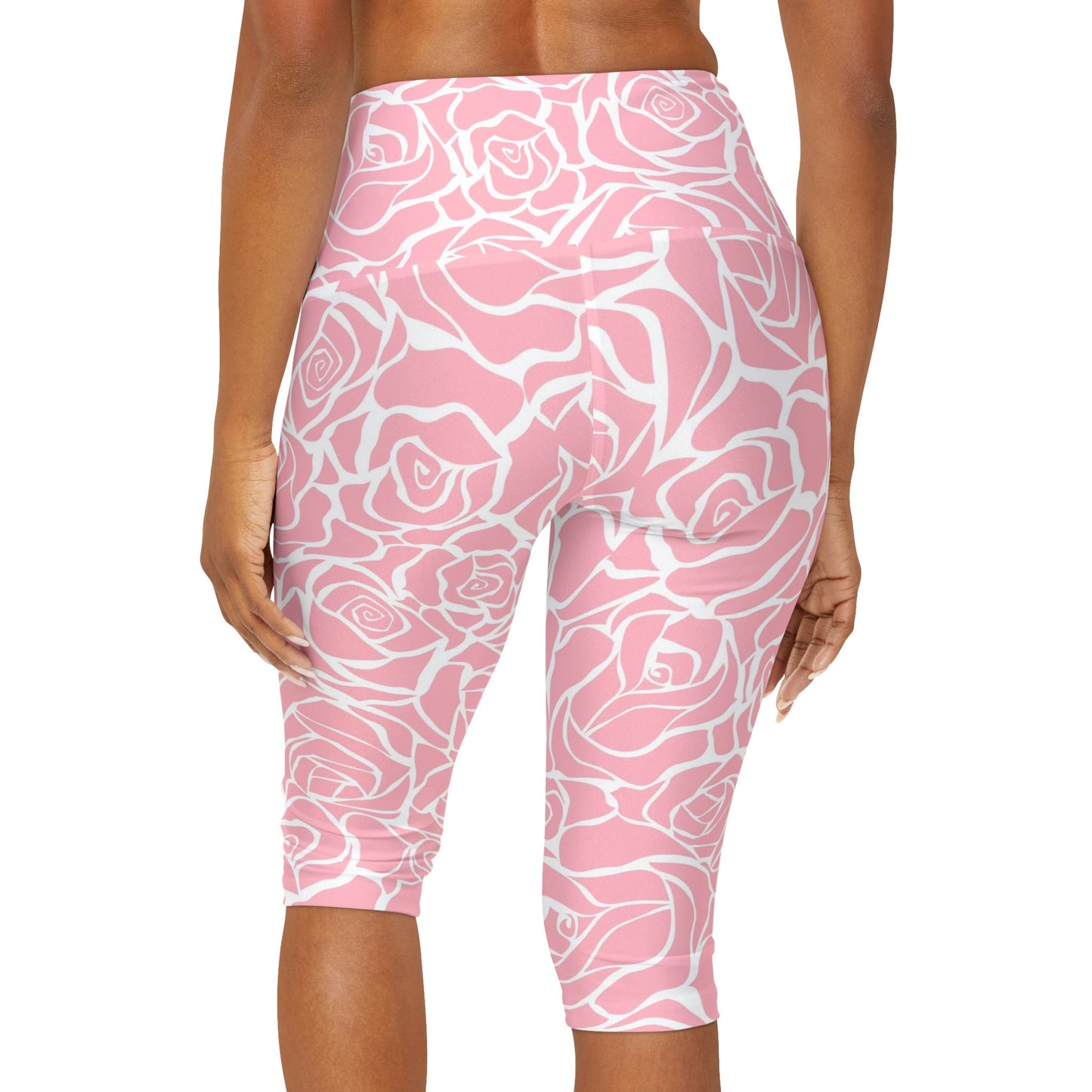 Pink Capri Yoga Leggings