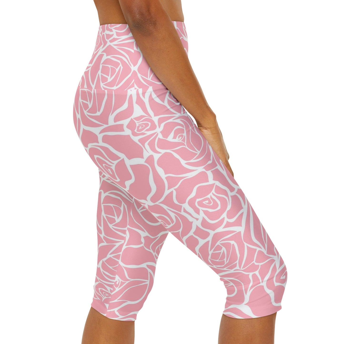 Pink Capri Yoga Leggings