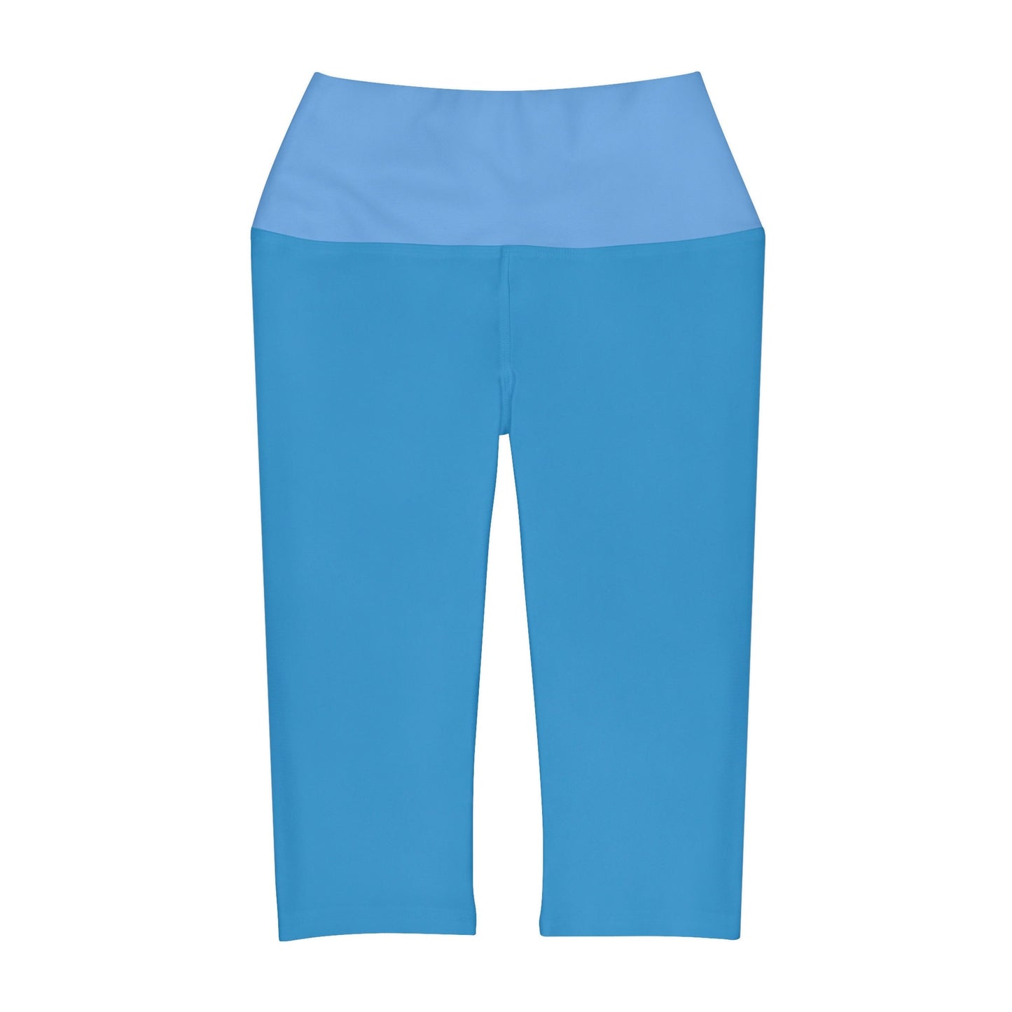 Mystic Blue Capri Yoga Leggings