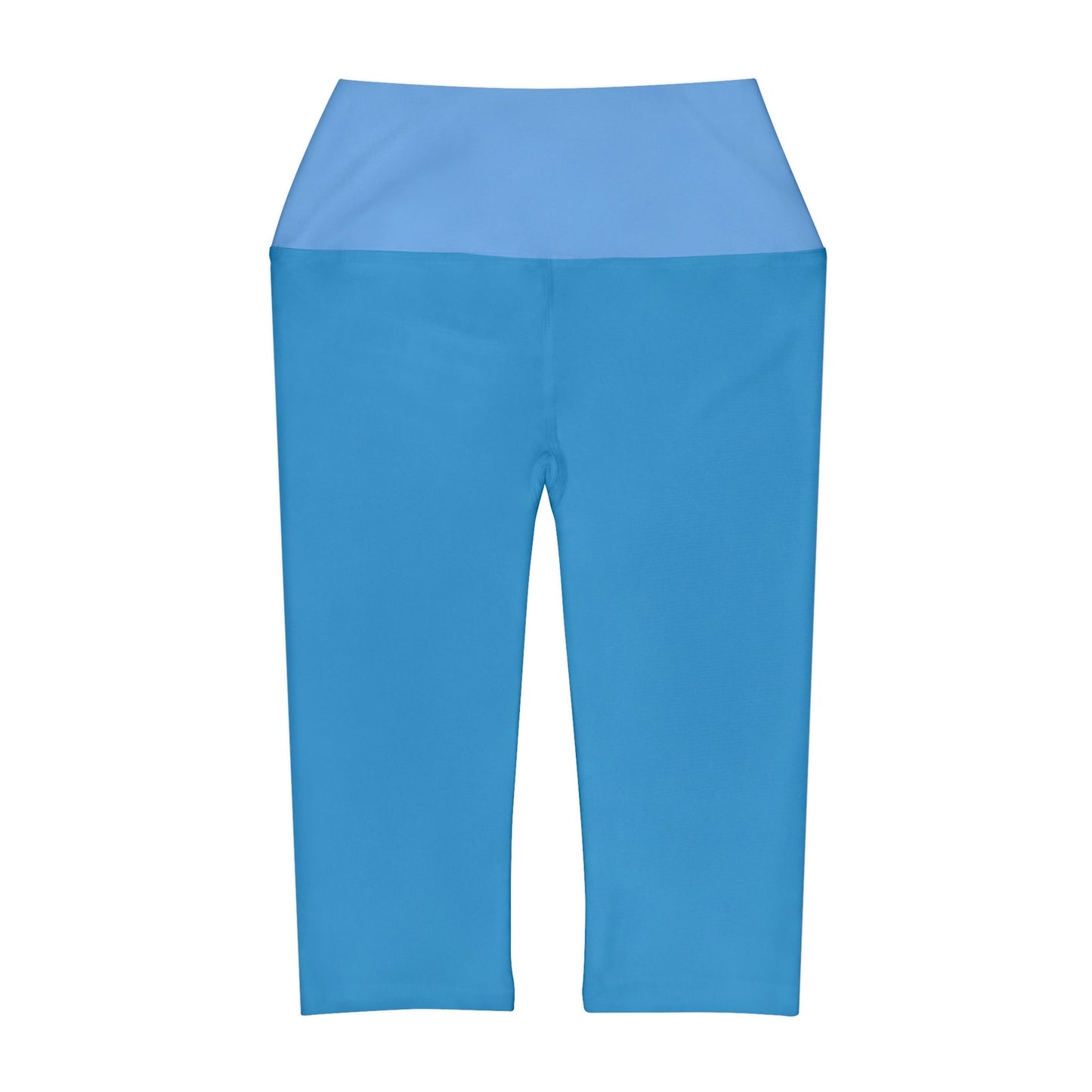 Mystic Blue Capri Yoga Leggings