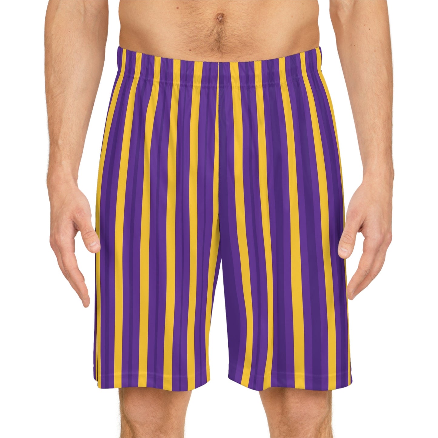Purple and Gold Basketball Shorts