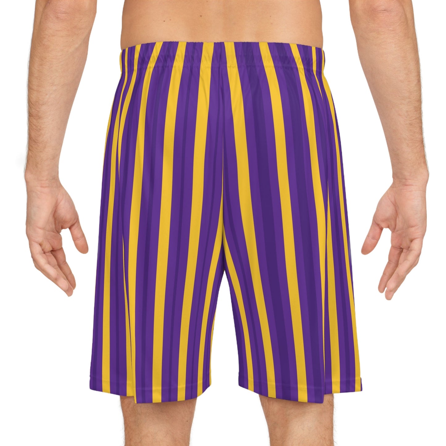 Purple and Gold Basketball Shorts