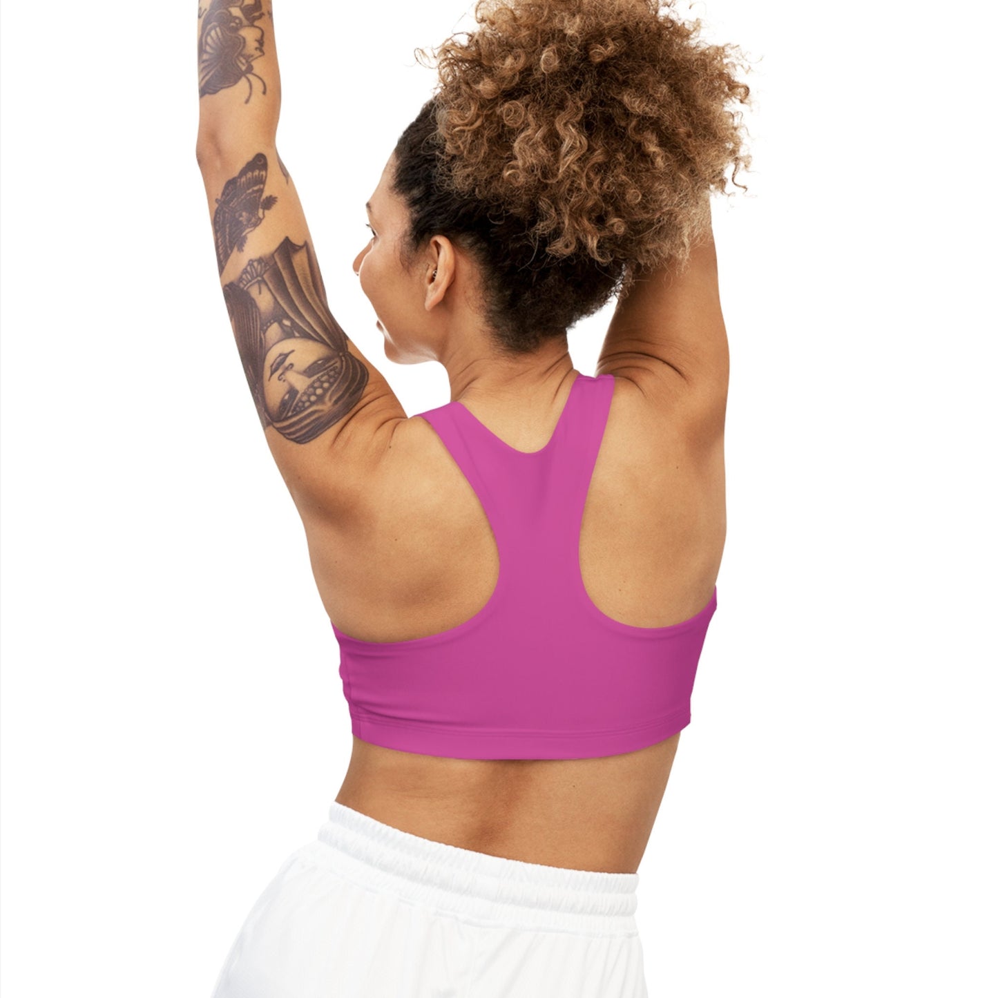 Seamless Pink Sports Bra