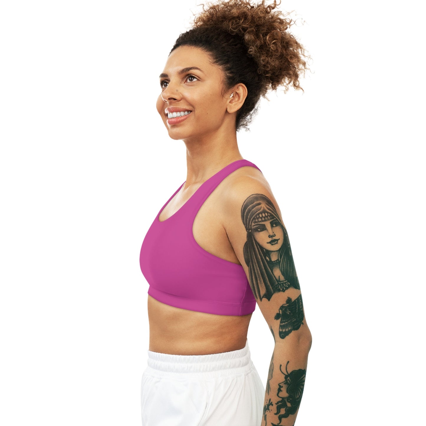 Seamless Pink Sports Bra