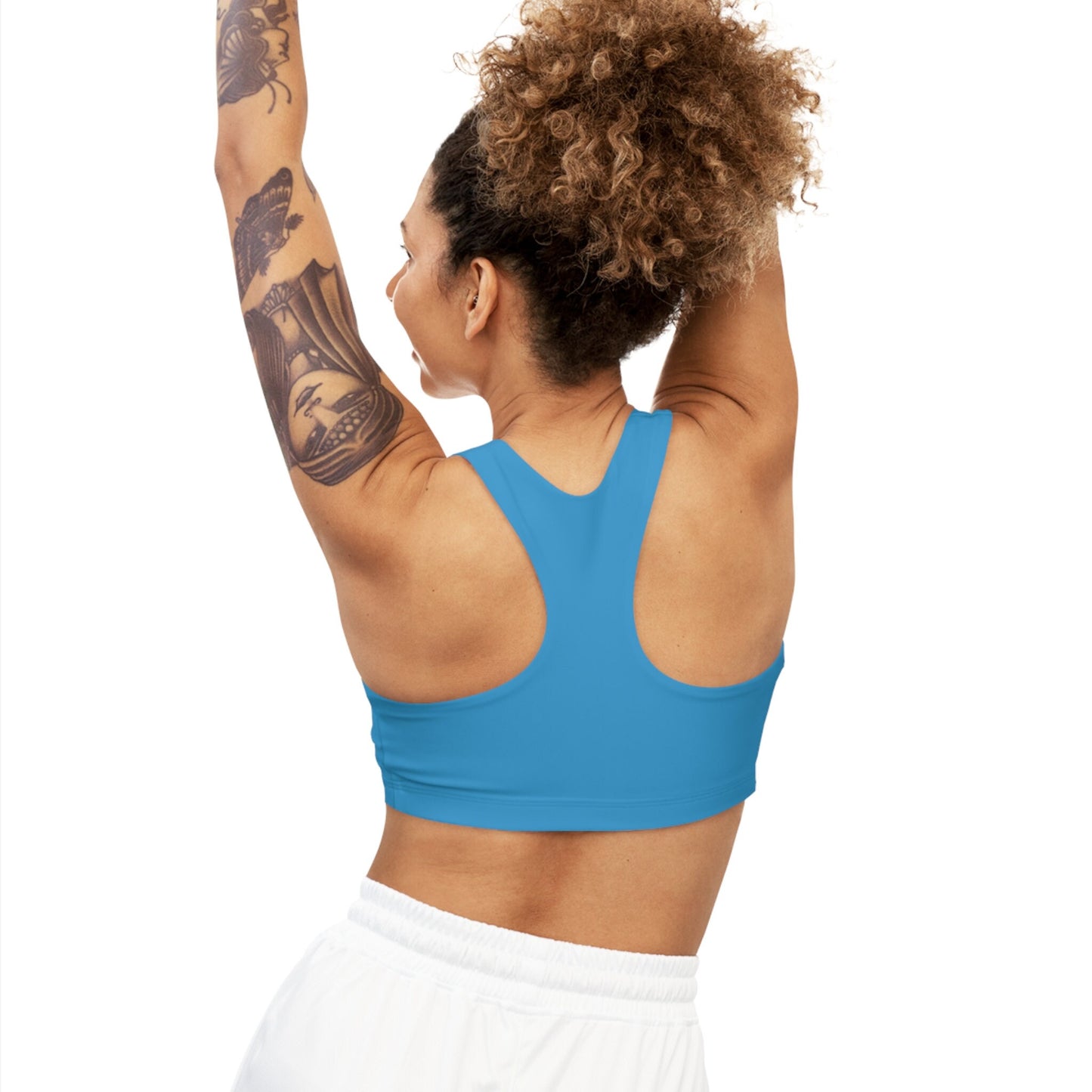 Seamless Blue Sports Bras