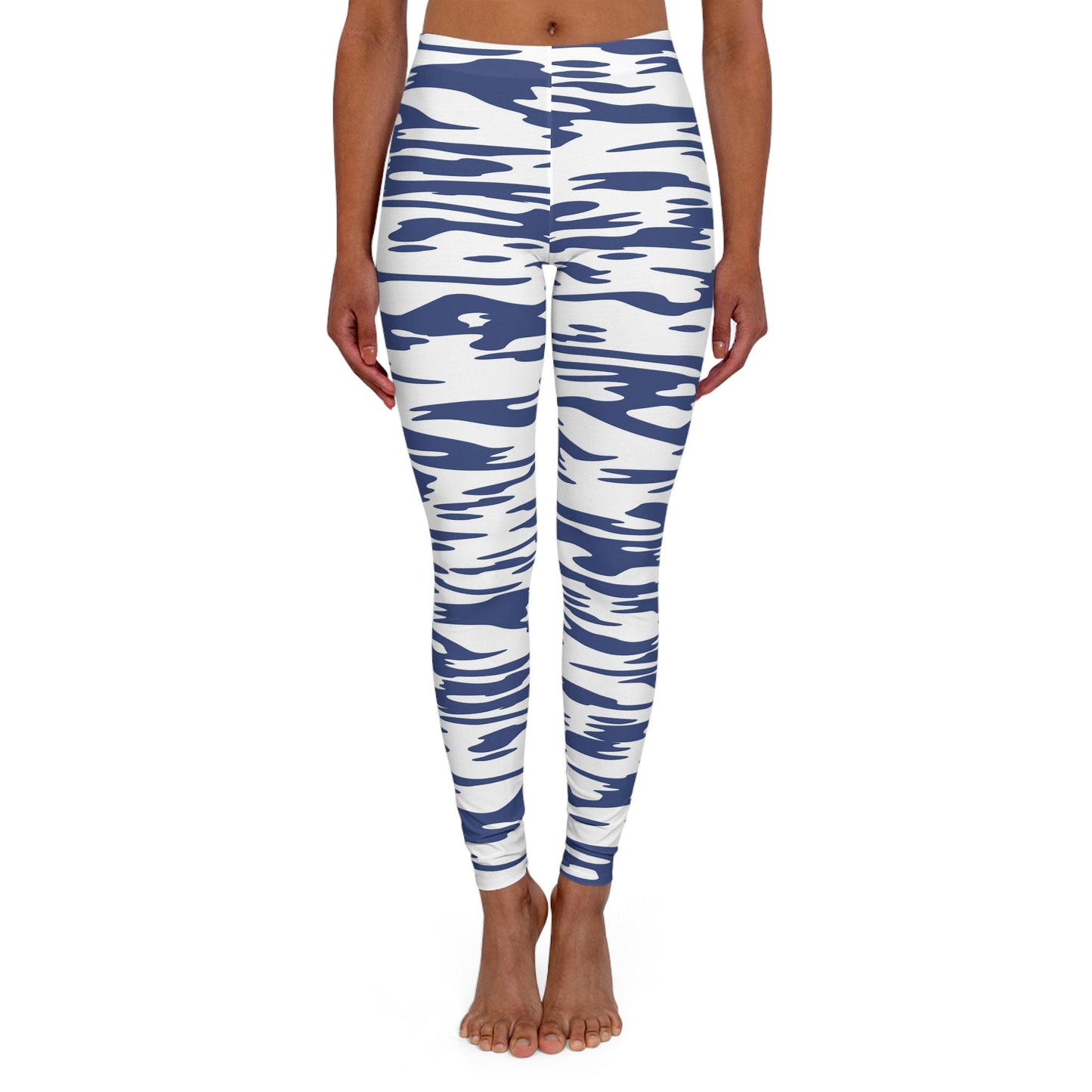 Women's Blue Spandex Leggings