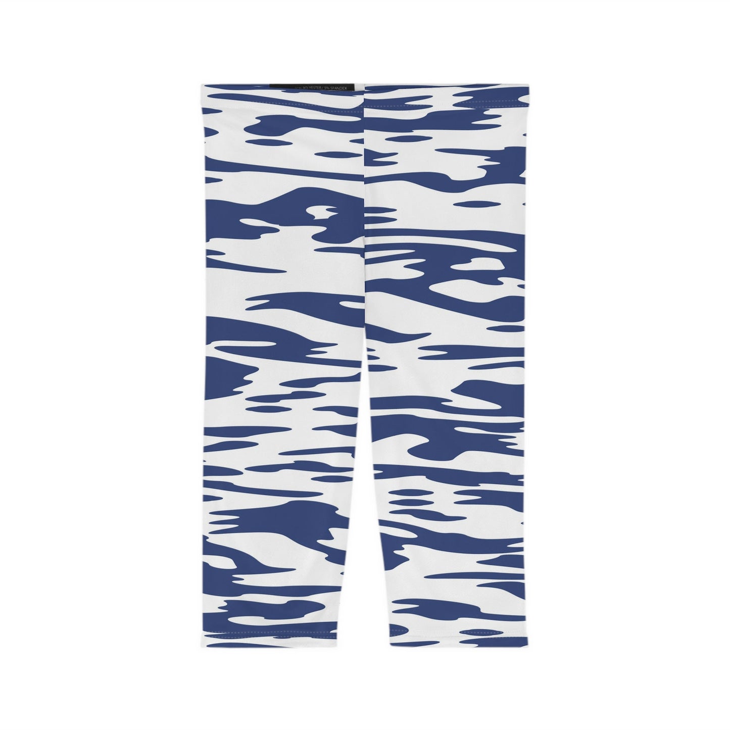 Womens Blue Capri Leggings