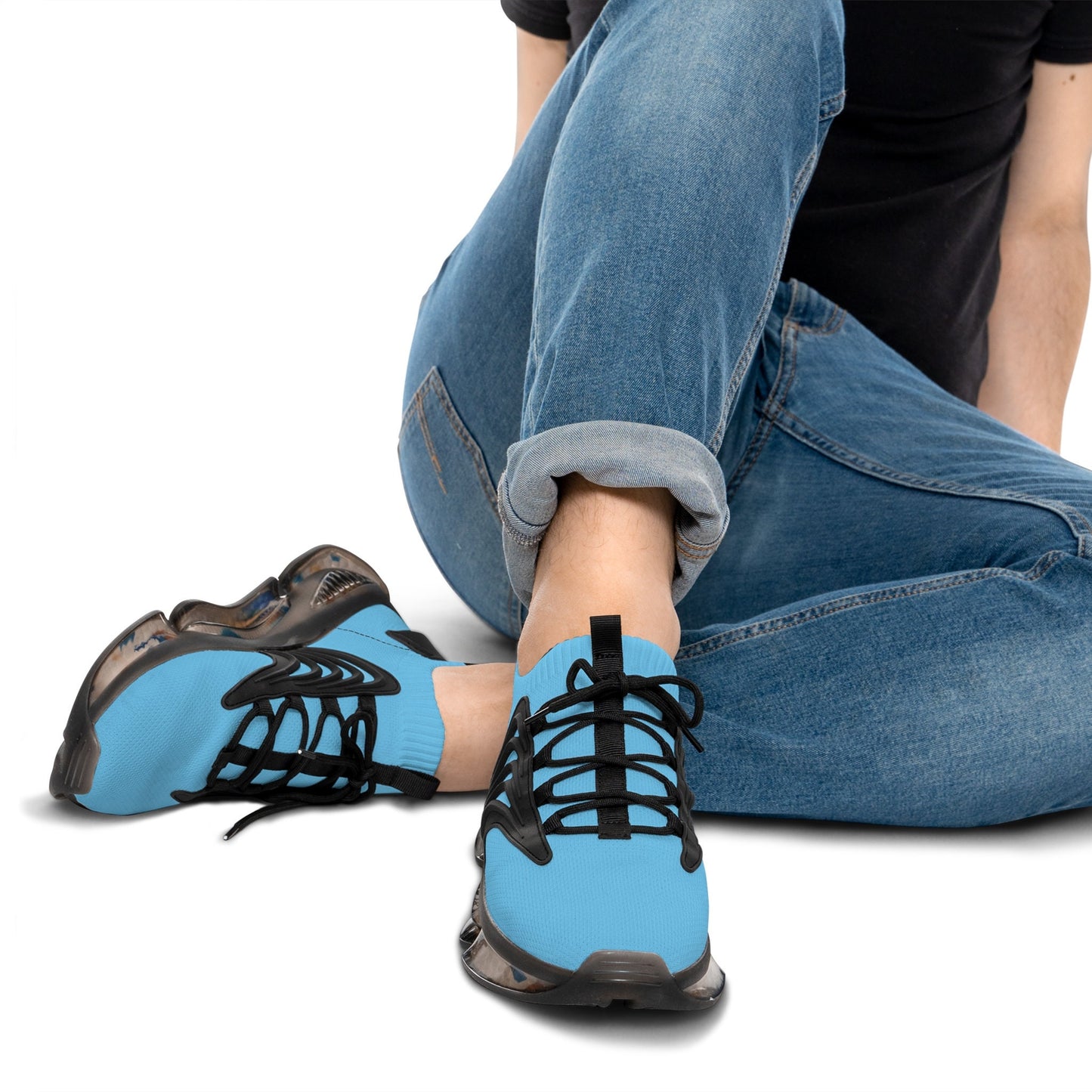 Men's Mesh Bright Blue Sneakers