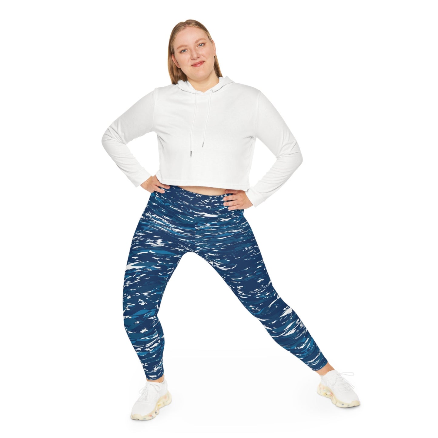 Plus Size Blue Leggings