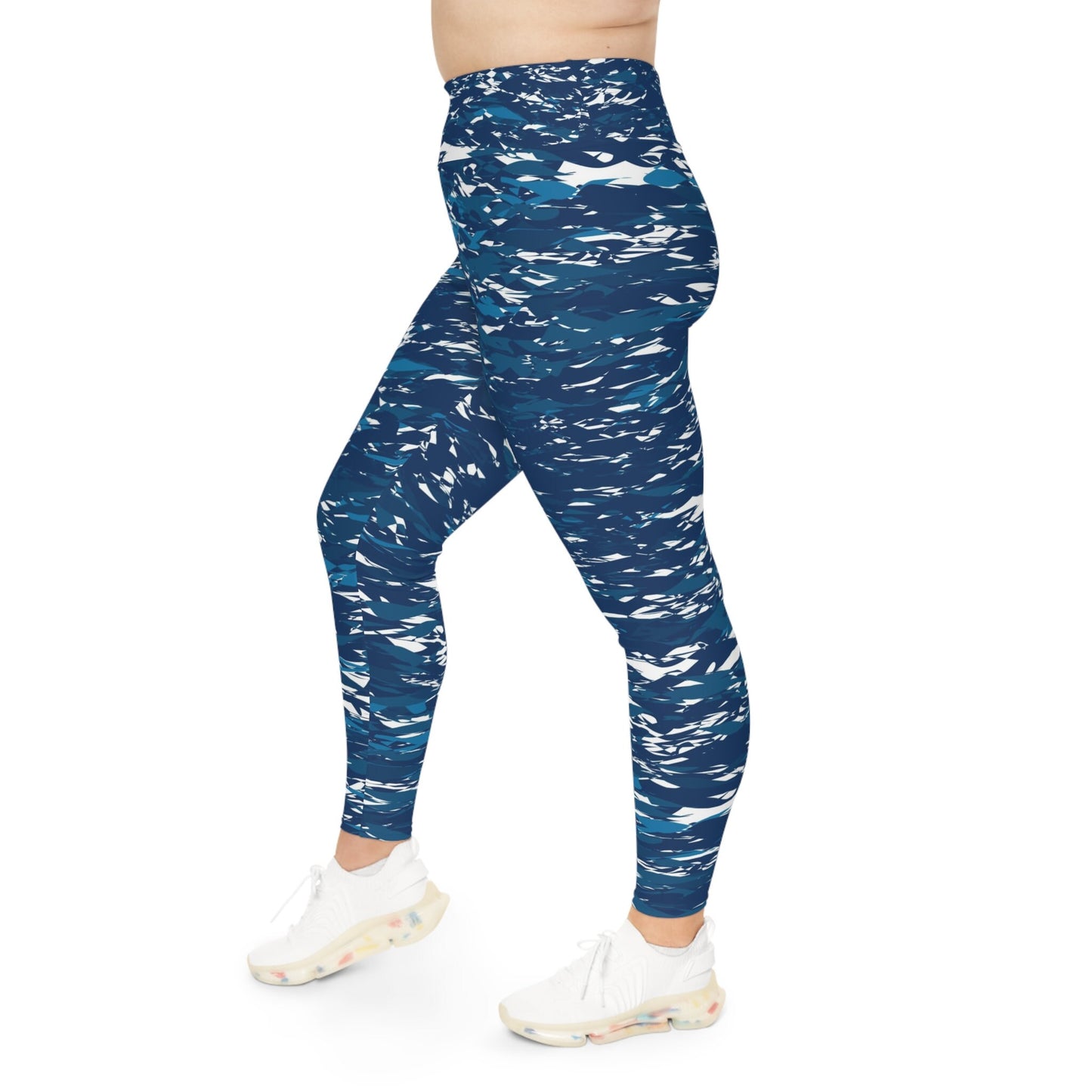 Plus Size Blue Leggings