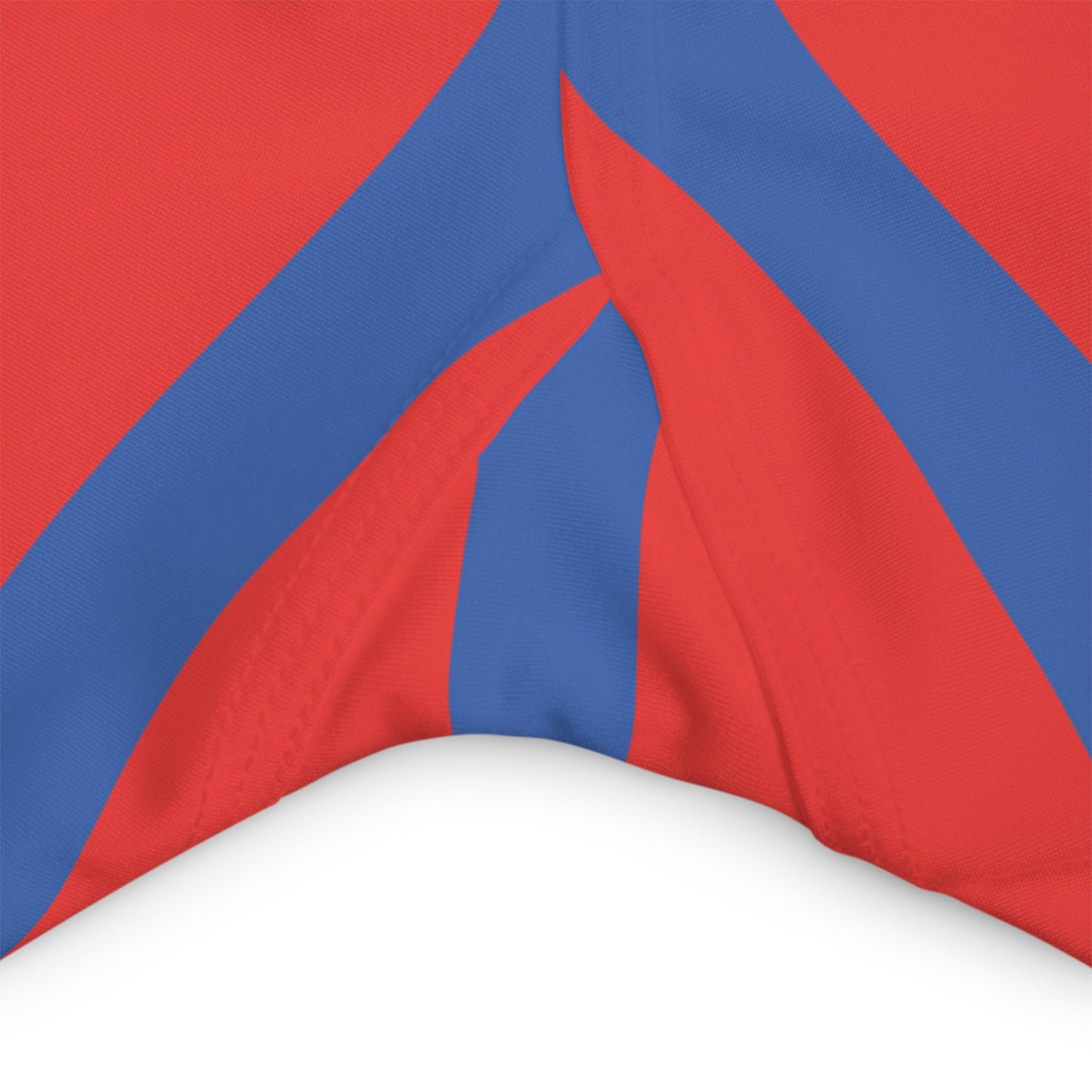 High Waisted Red White And Blue Yoga Shorts