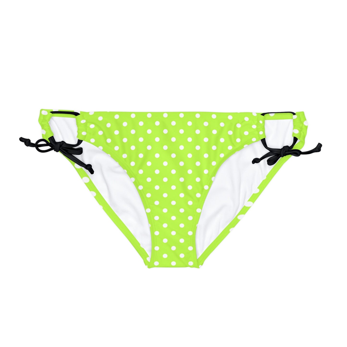 Green Polka Dot Bikini Bottom