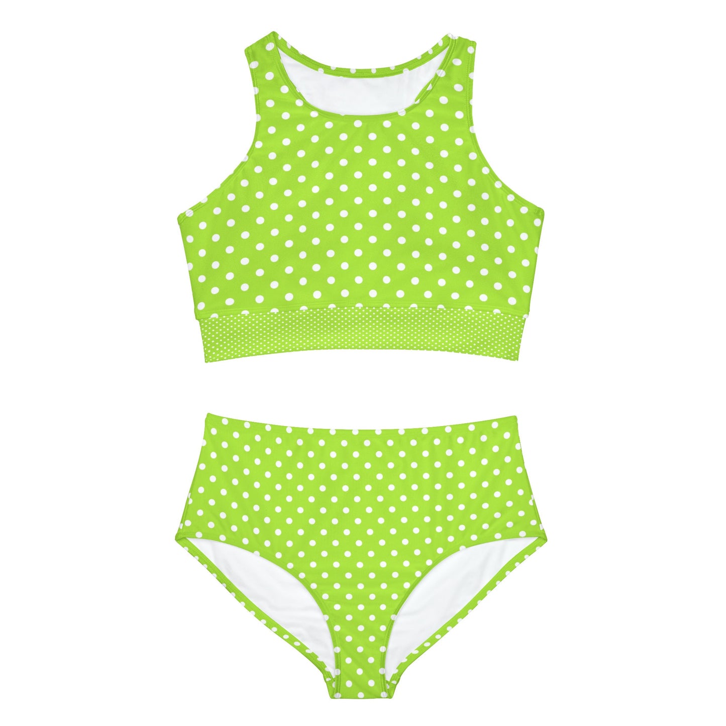 Green Polka Dot Bikini Set