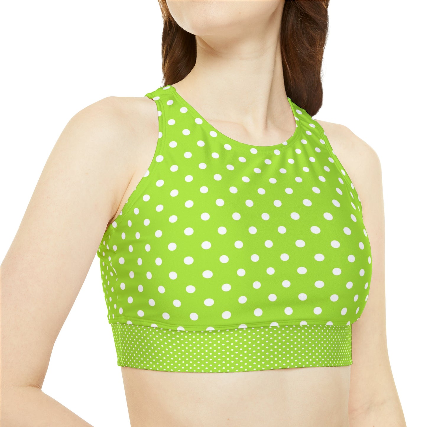 Green Polka Dot Bikini Set