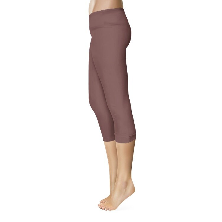 Burgundy Capri Leggings